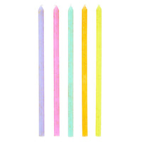 pastel cake candles