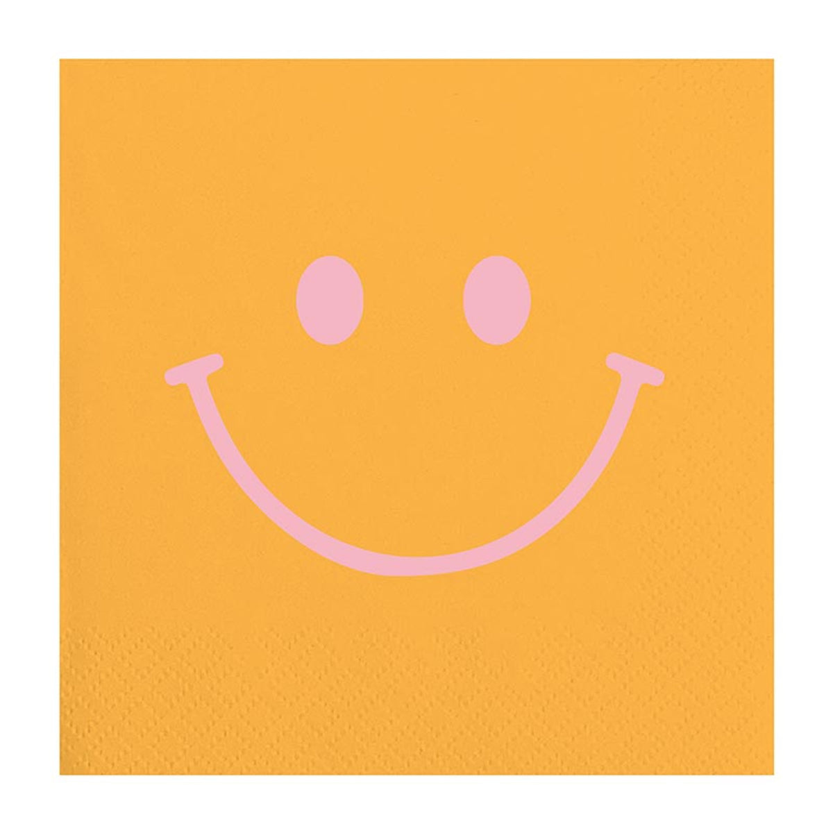 orange smiley napkins | 20ct