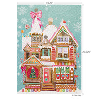 glitter gingerbread house 1000pc puzzle