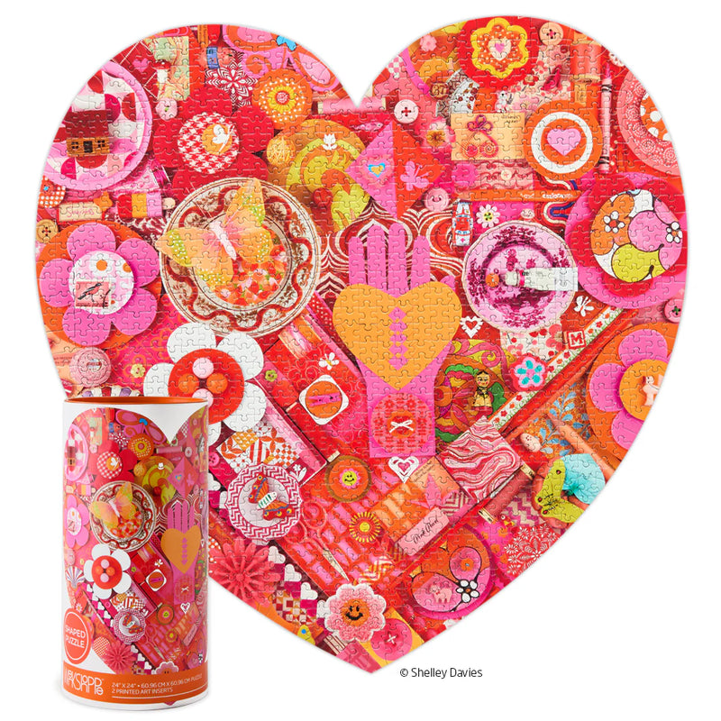 heart collage 1000pc puzzle