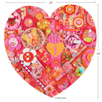 heart collage 1000pc puzzle