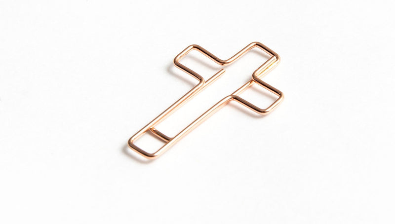 church notes | cross paperclips