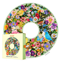 spring floral wreath 1000pc puzzle