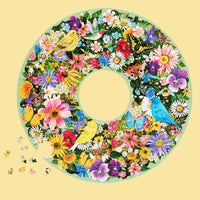 spring floral wreath 1000pc puzzle