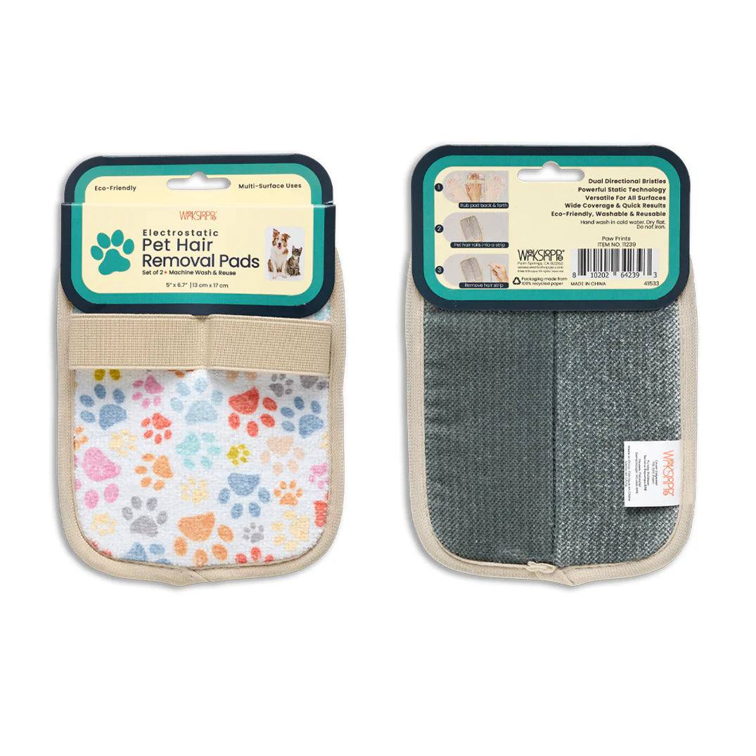 paw prints pet hair remover pads