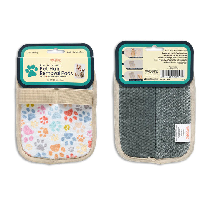 paw prints pet hair remover pads