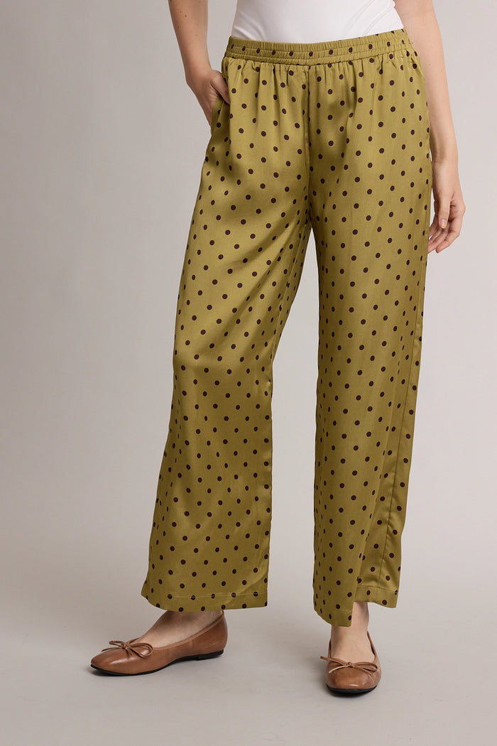 on the dotted line wide-leg pants