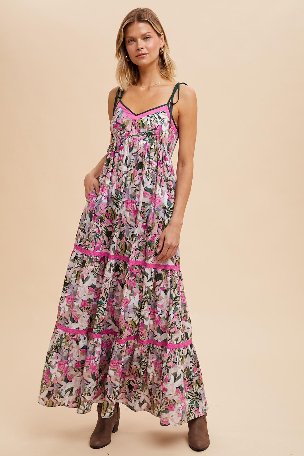 gracie floral maxi dress