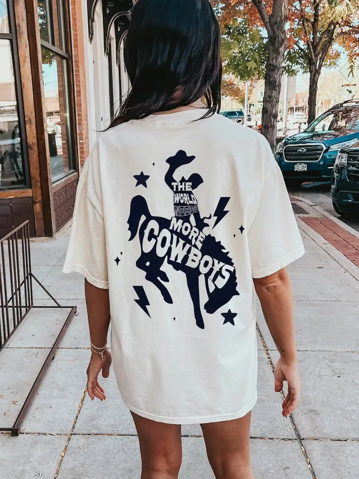 the world needs more cowboys tee || FINAL SALE