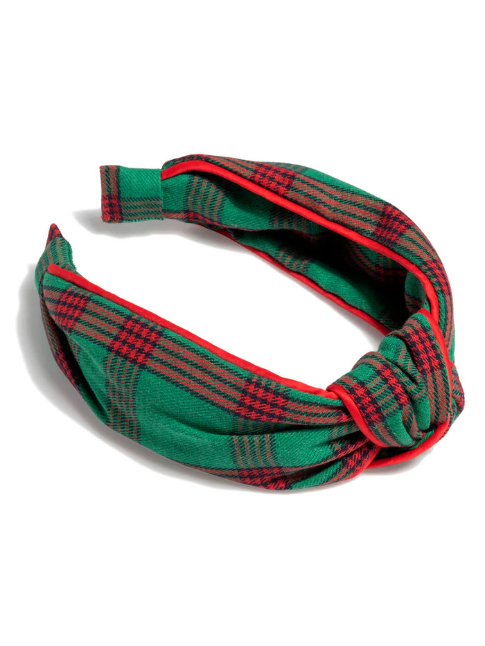 festive plaid headband