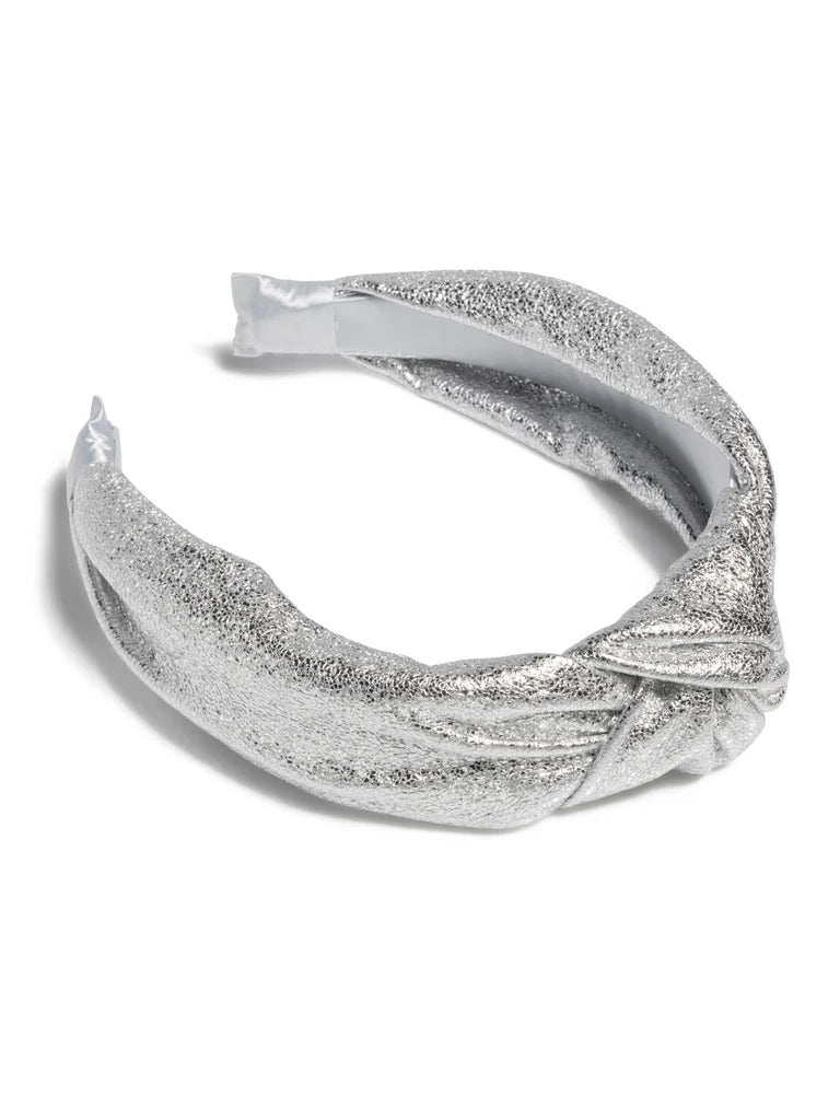 metallic knotted headband