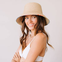 gabriela rainbow stitch bucket hat