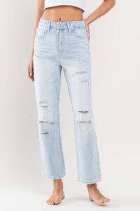 beverly cropped straight denim