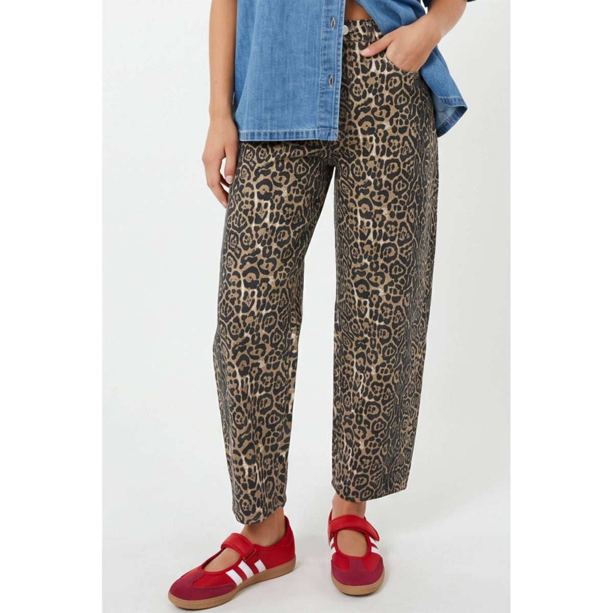 as it was leopard pants