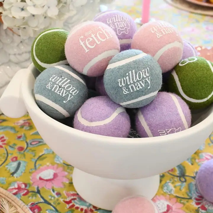 willow + navy | 4 pack of tennis balls