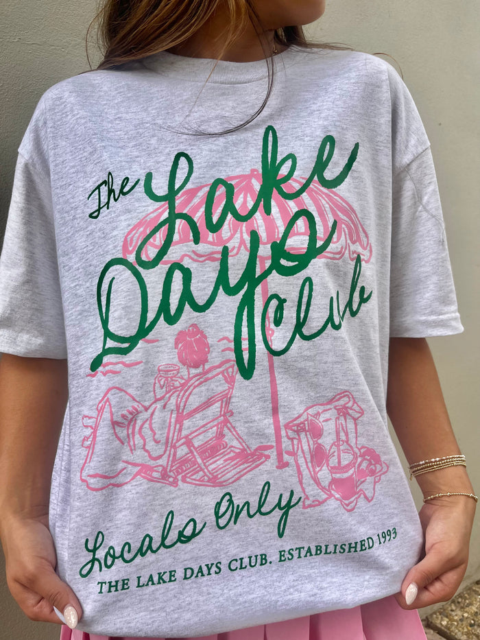 the lake days club oversized tee | FINAL SALE