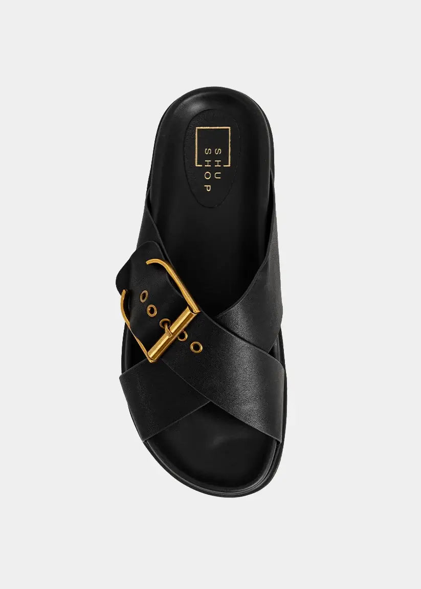 barb buckle sandal