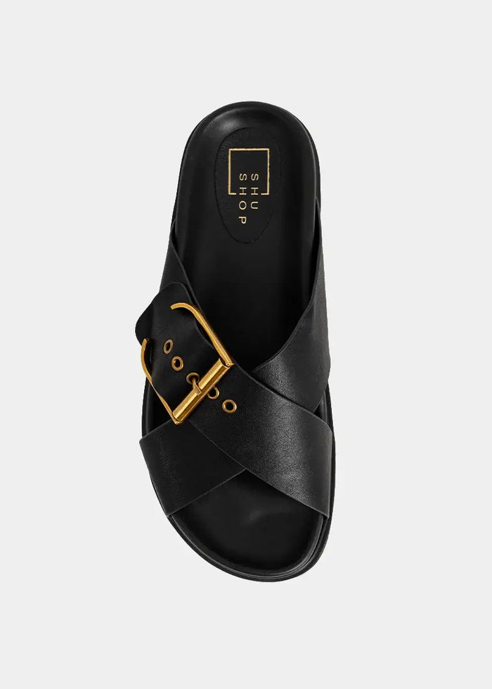 barb buckle sandal