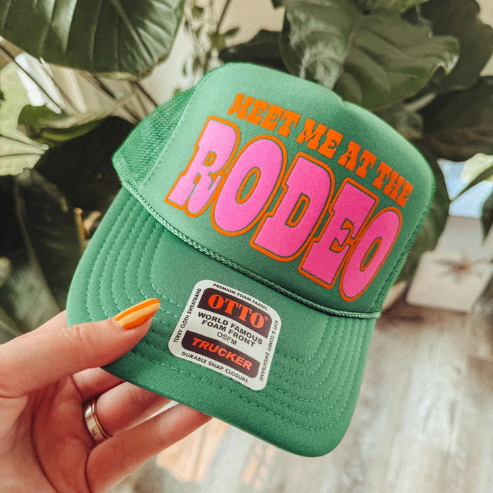 meet me at the rodeo trucker hat