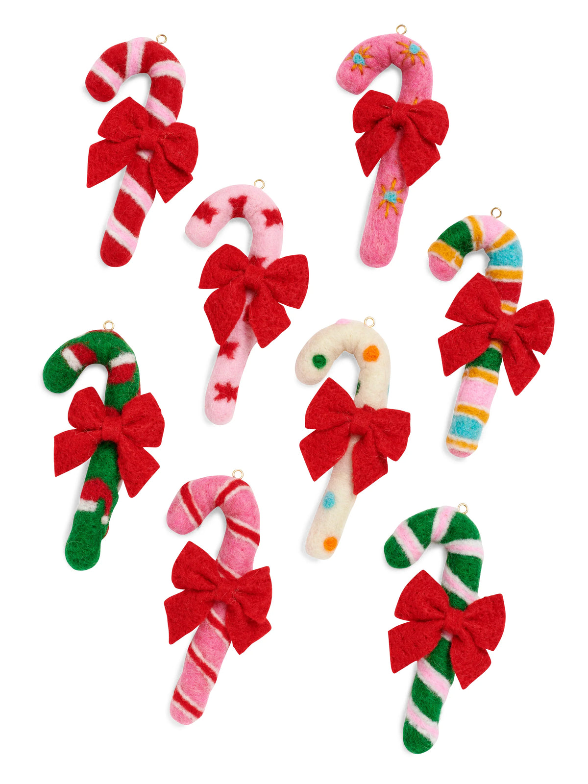 felt candy cane ornaments