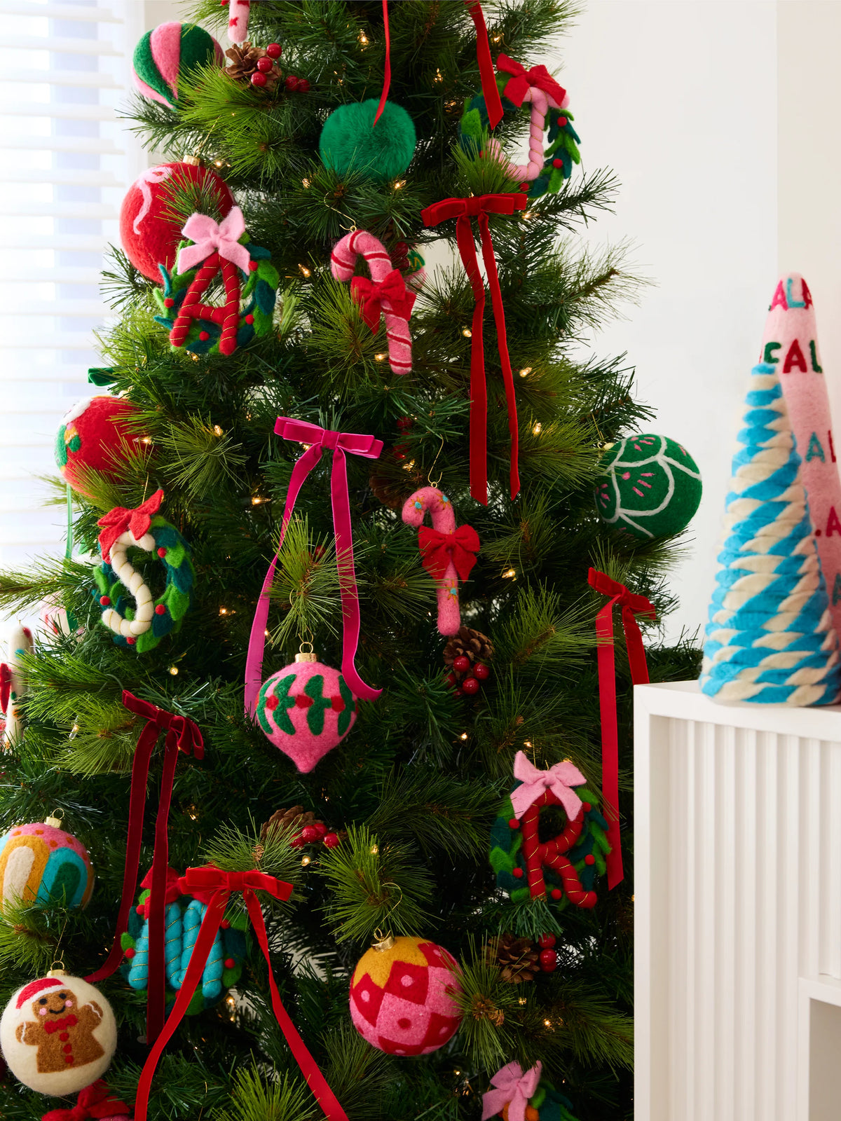 felt candy cane ornaments