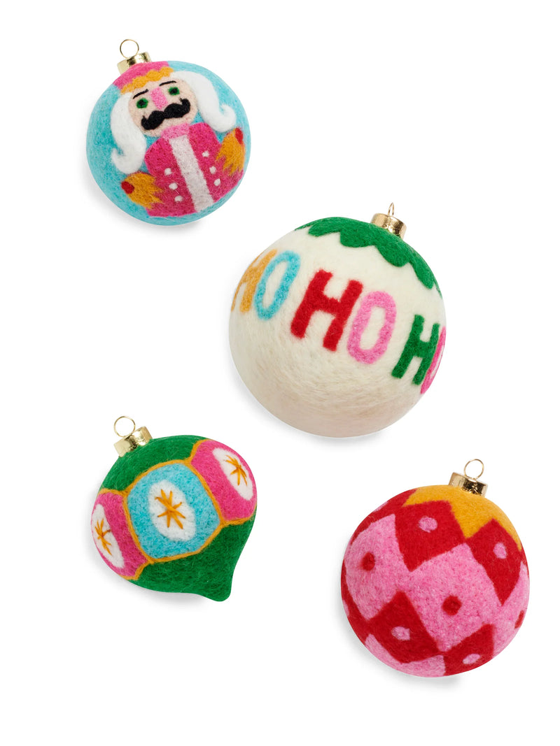 felt christmas ornament balls