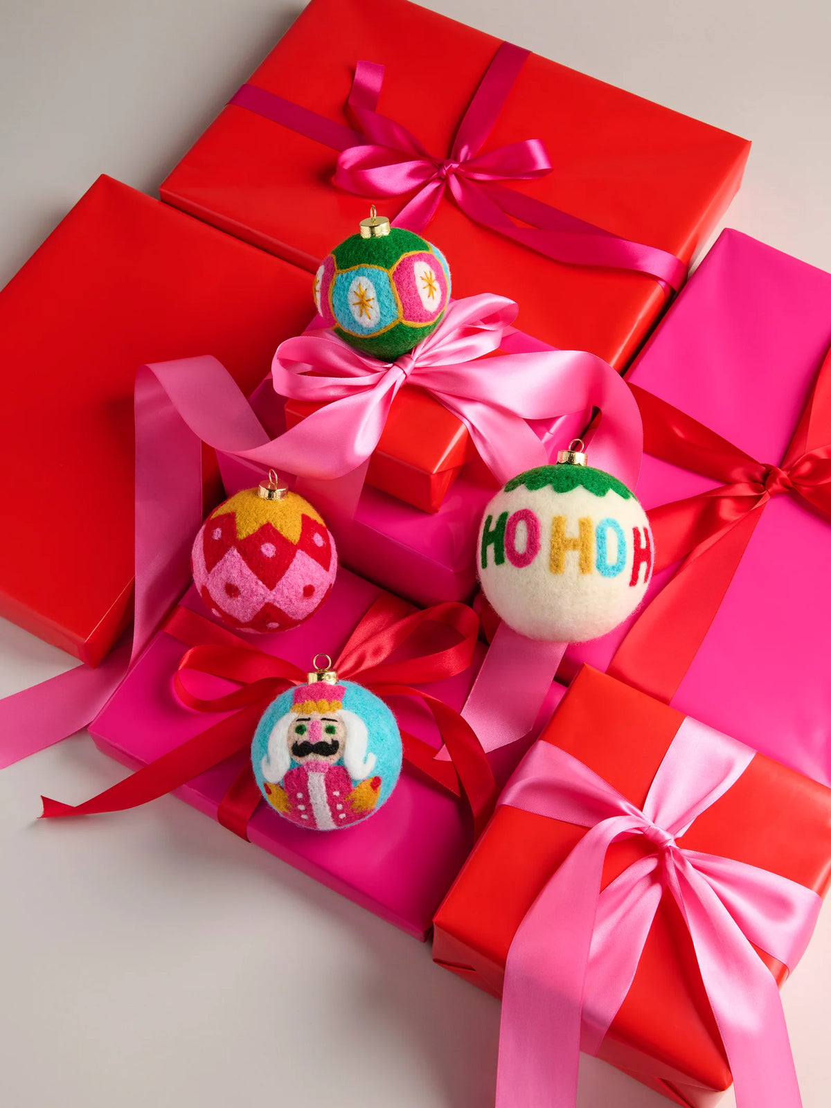 felt christmas ornament balls