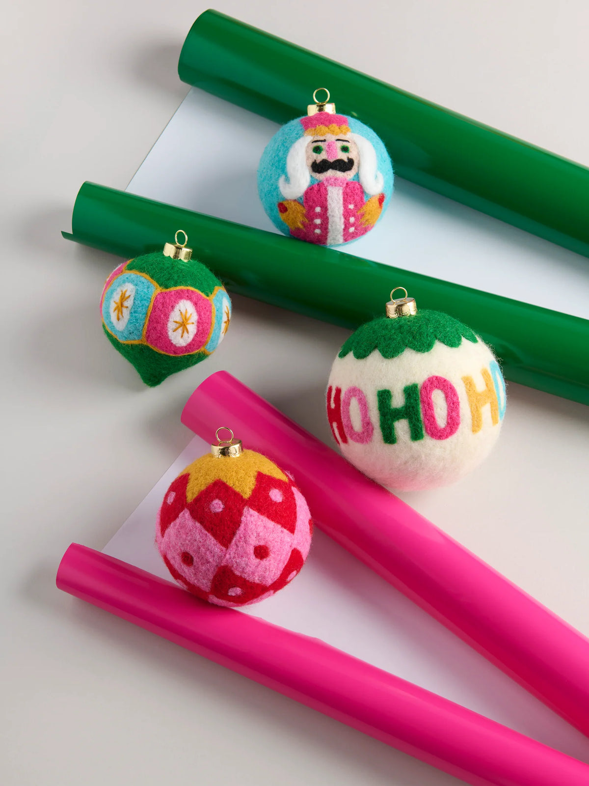 felt christmas ornament balls