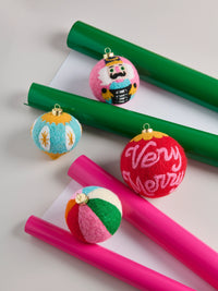 felt christmas ornament balls