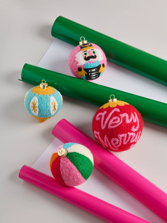 felt christmas ornament balls