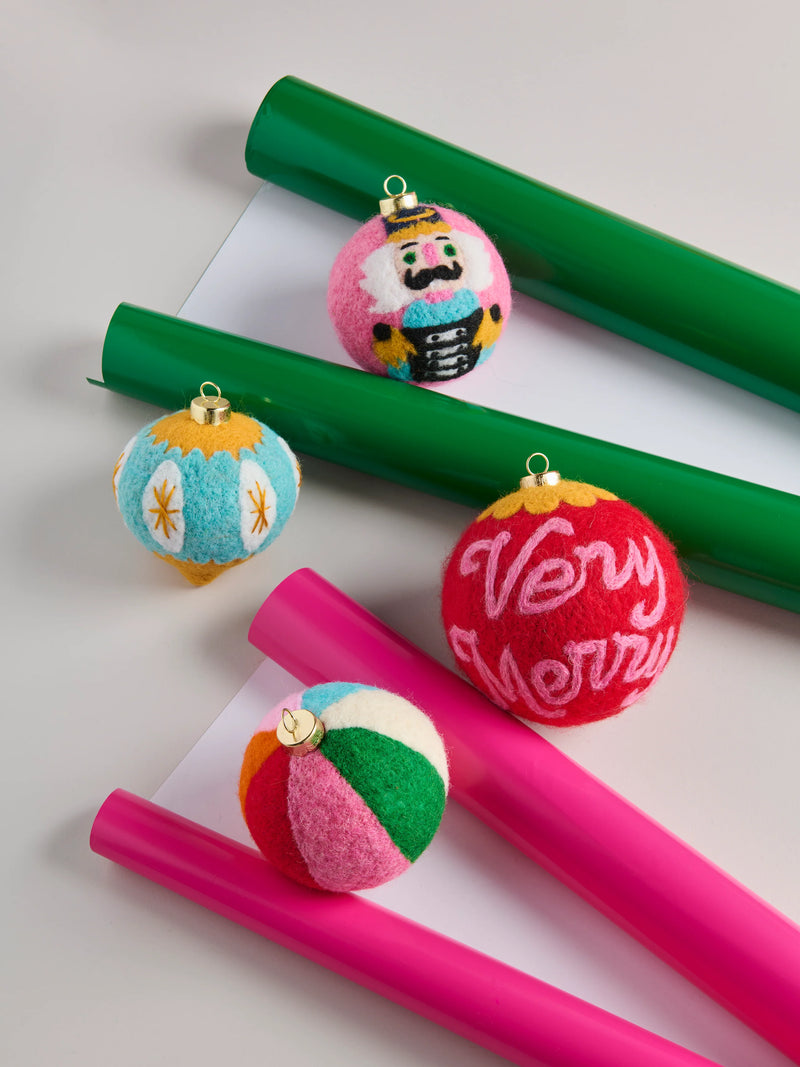 felt christmas ornament balls