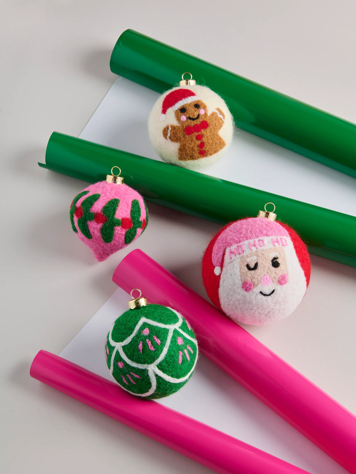 felt christmas ornament balls