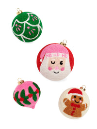 felt christmas ornament balls