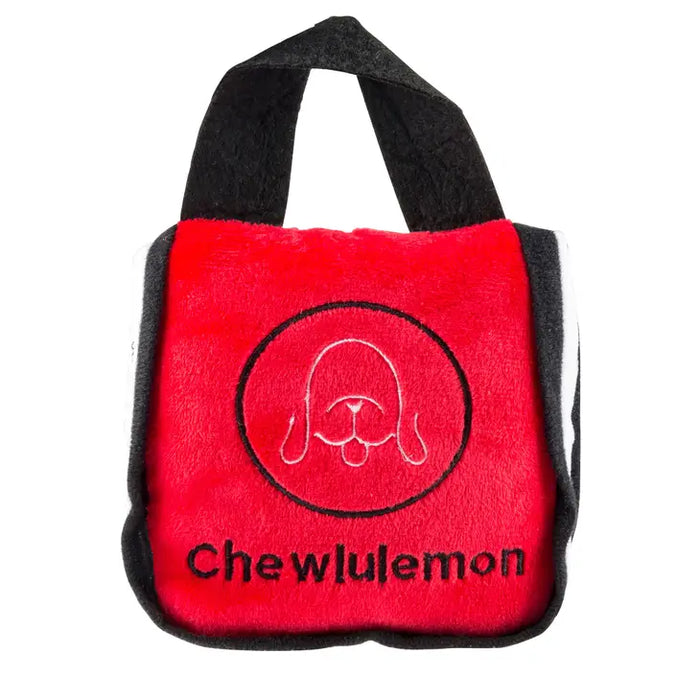 chewlulemon tote bag squeaker dog toy