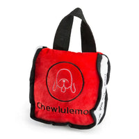 chewlulemon tote bag squeaker dog toy