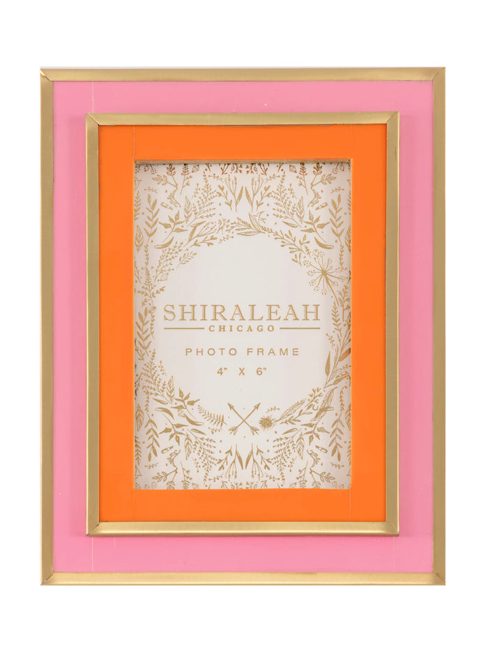 pink layered 4x6 picture frame
