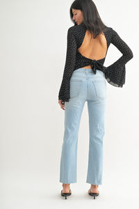 give it a go cropped straight-leg denim