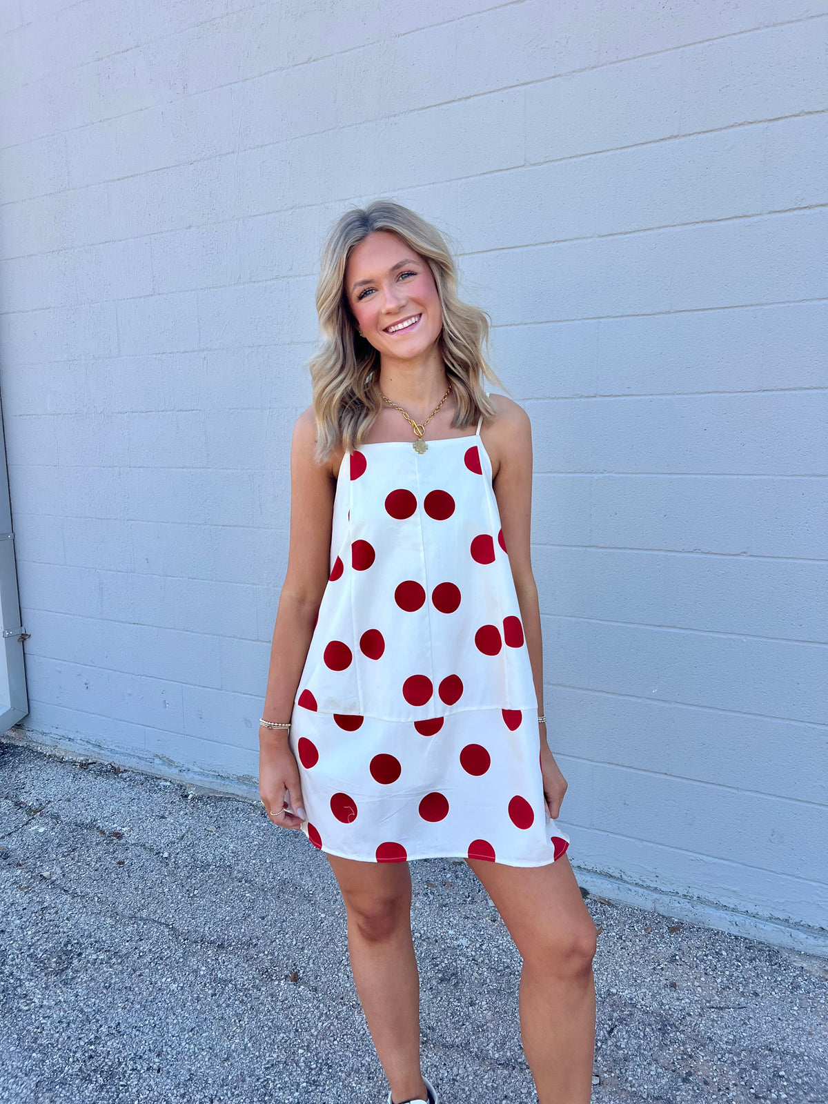 bold moves polka dot dress