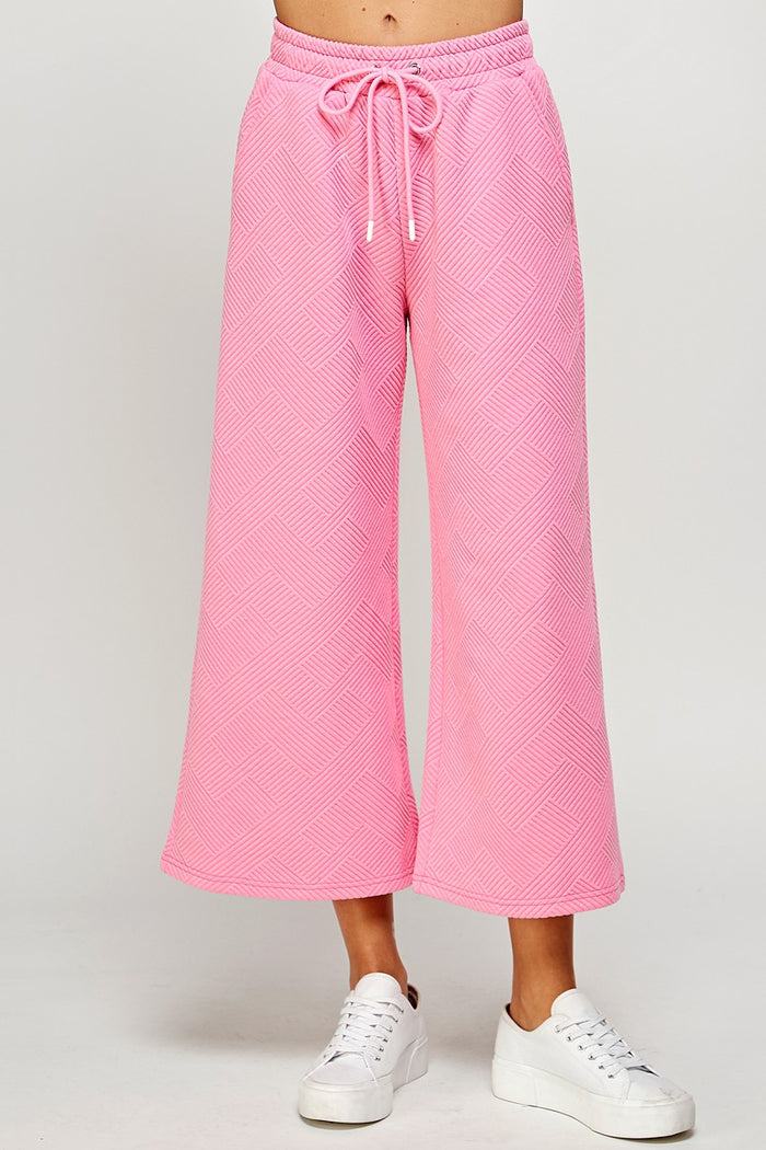 barbie textured cropped pants