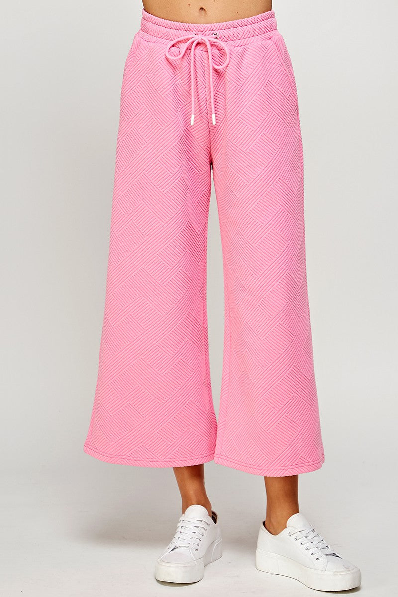 barbie textured cropped pants