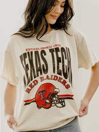 TTU helmet off graphic tee