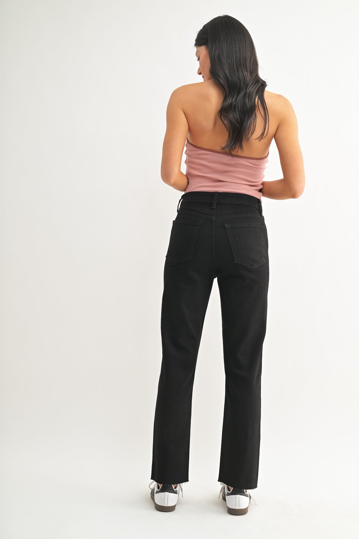give it a go cropped straight-leg denim