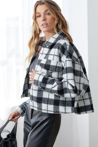 plaid is rad oversized shacket