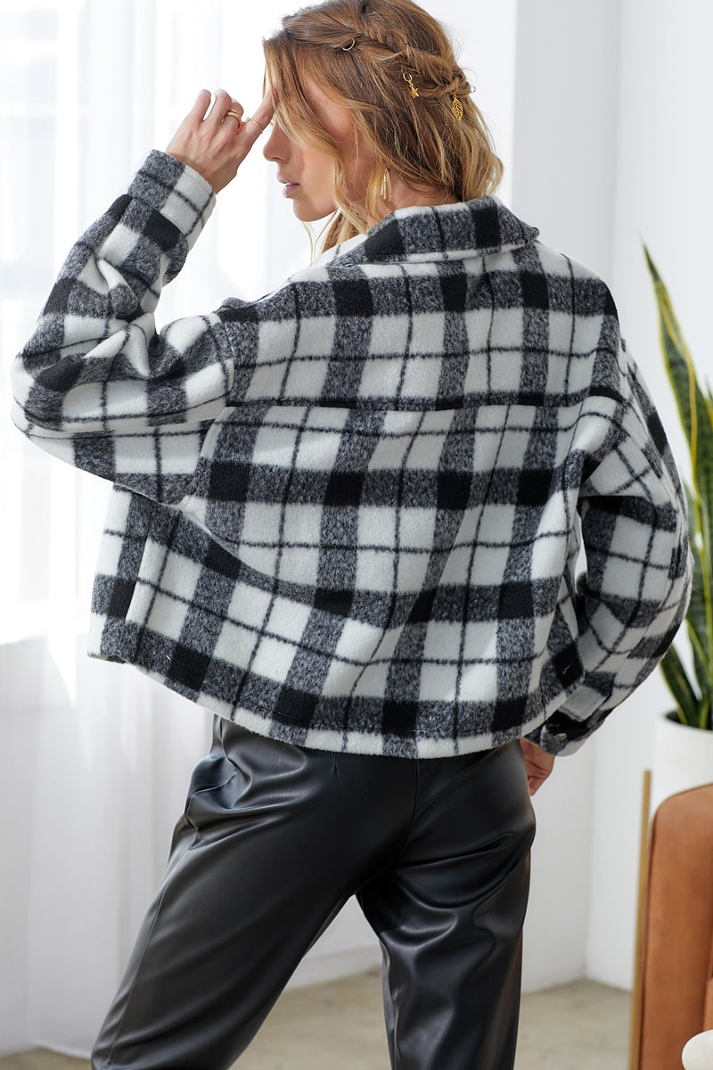 plaid is rad oversized shacket