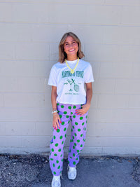 martinis & tennis cropped tee
