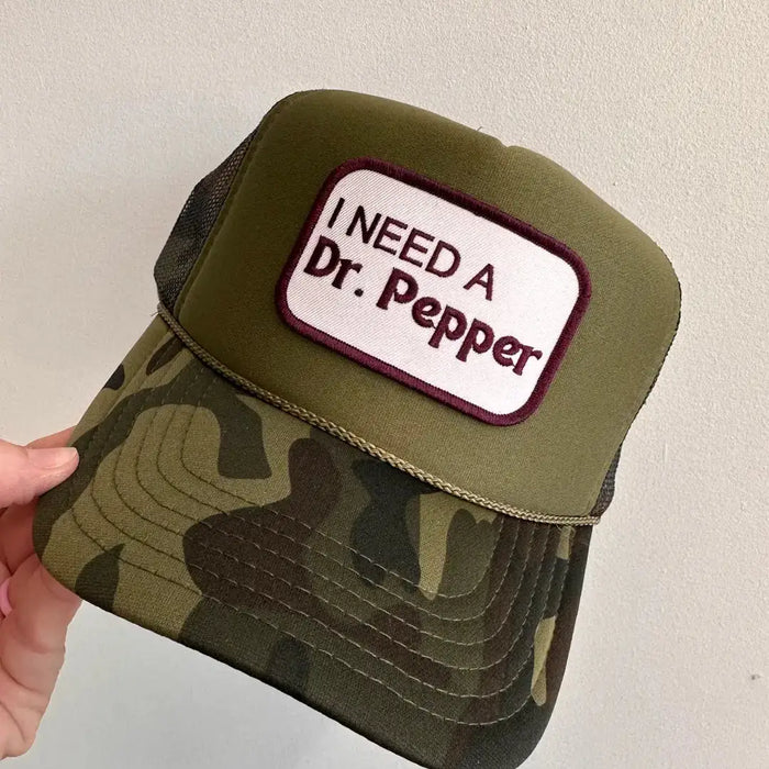 dr. pepper foam trucker hat