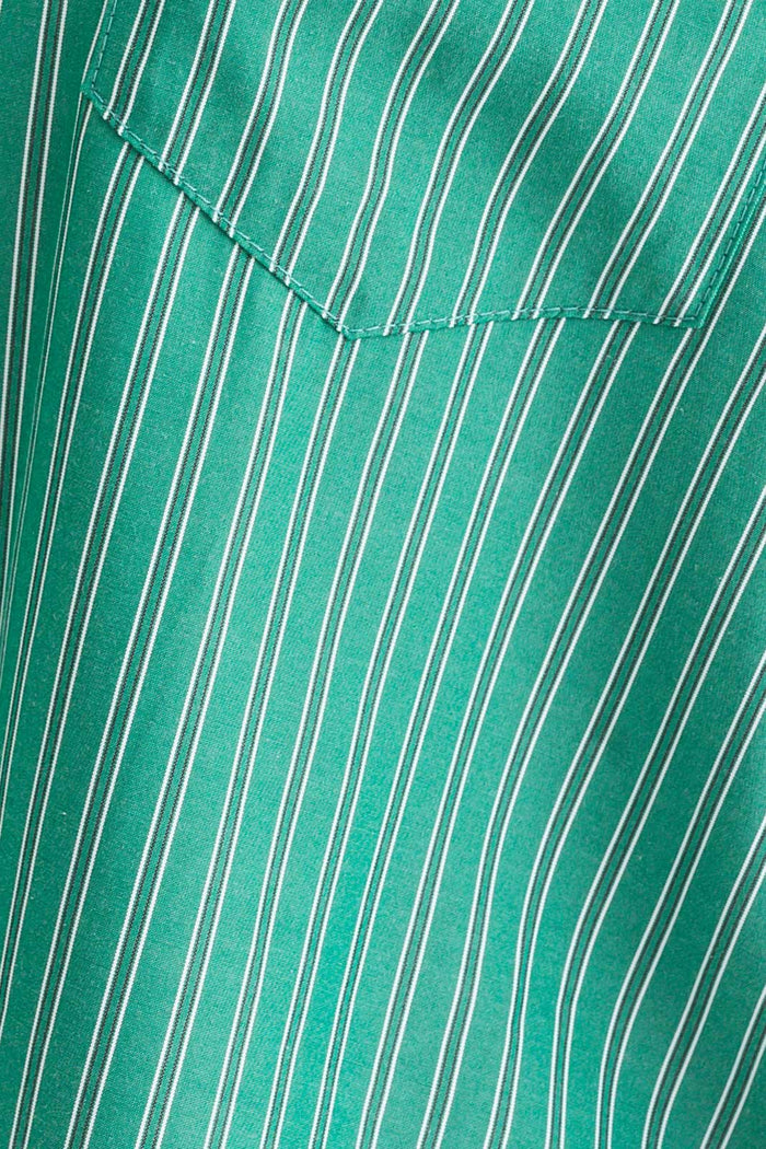 good to go green stripe shirt