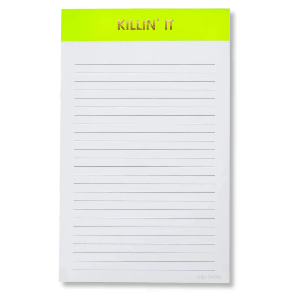 lined memo notepad
