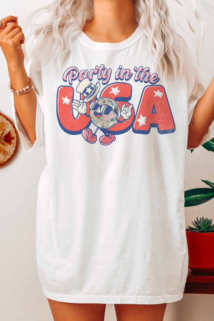 partying in the USA tee