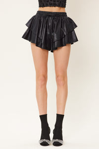 good with me faux leather skort || FINAL SALE